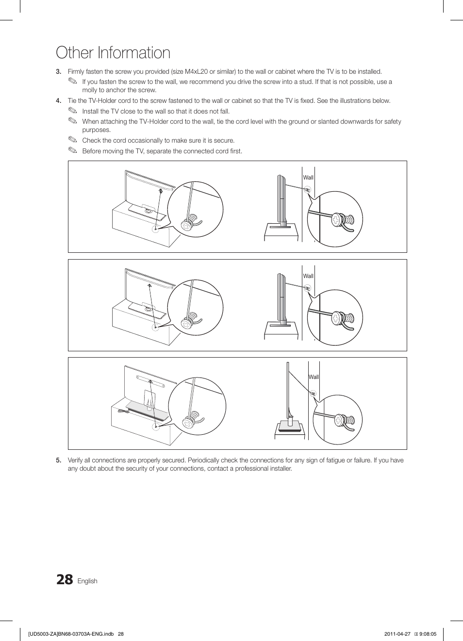Other information | Samsung LN32D403E2DXZA User Manual | Page 28 / 35