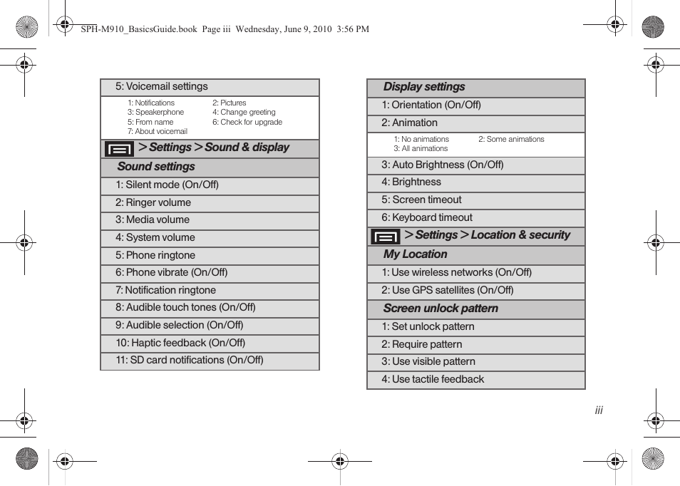 Samsung SPH-M810HAASPR User Manual | Page 9 / 157