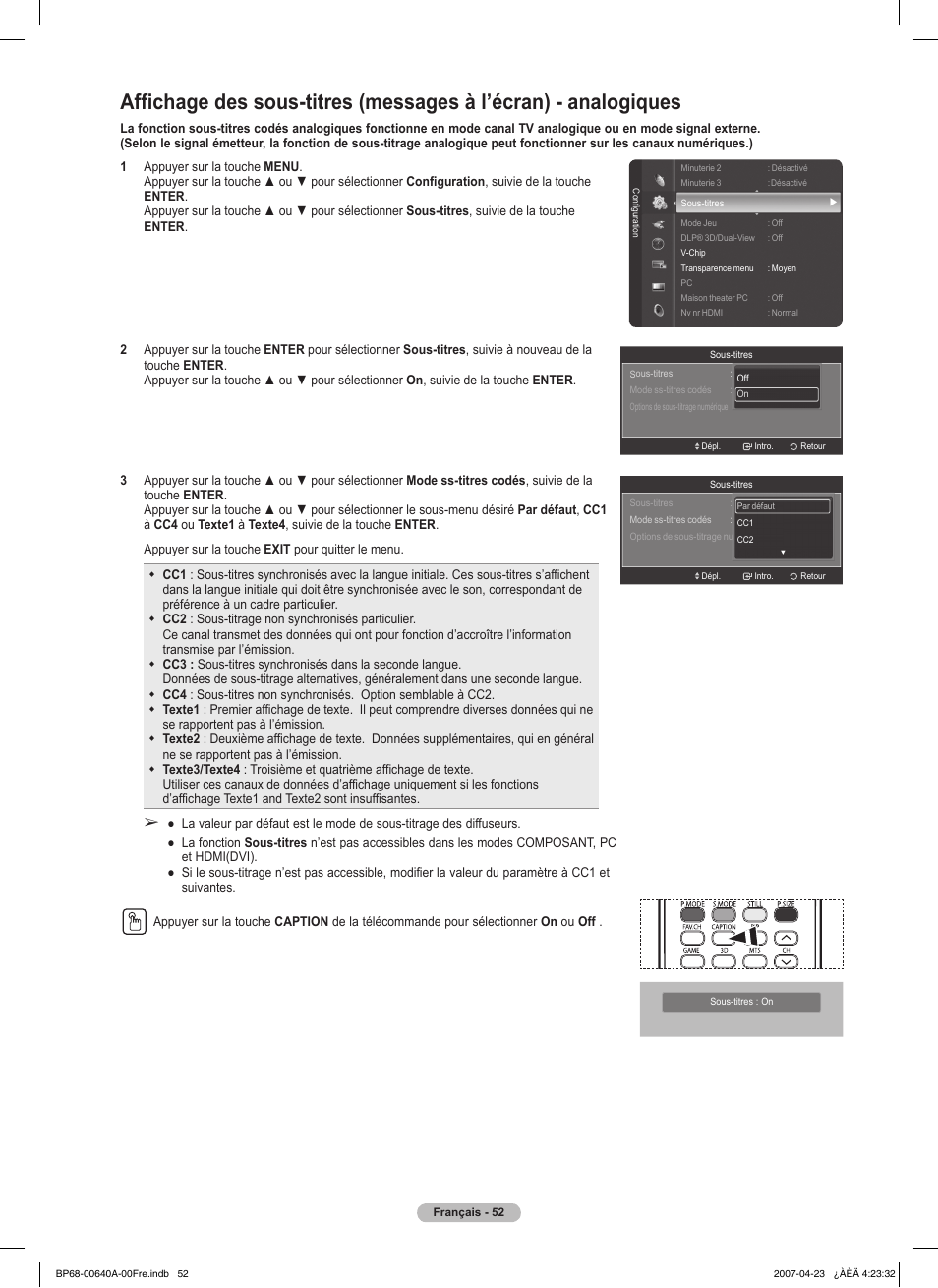 Samsung HLT7288WX-XAA User Manual | Page 147 / 276