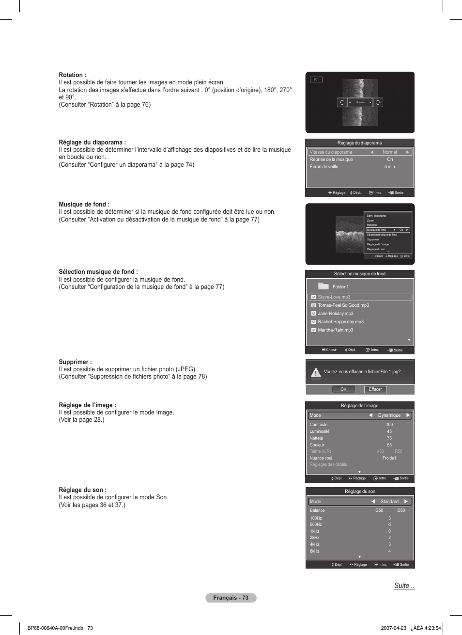 Suite | Samsung HLT7288WX-XAA User Manual | Page 168 / 276