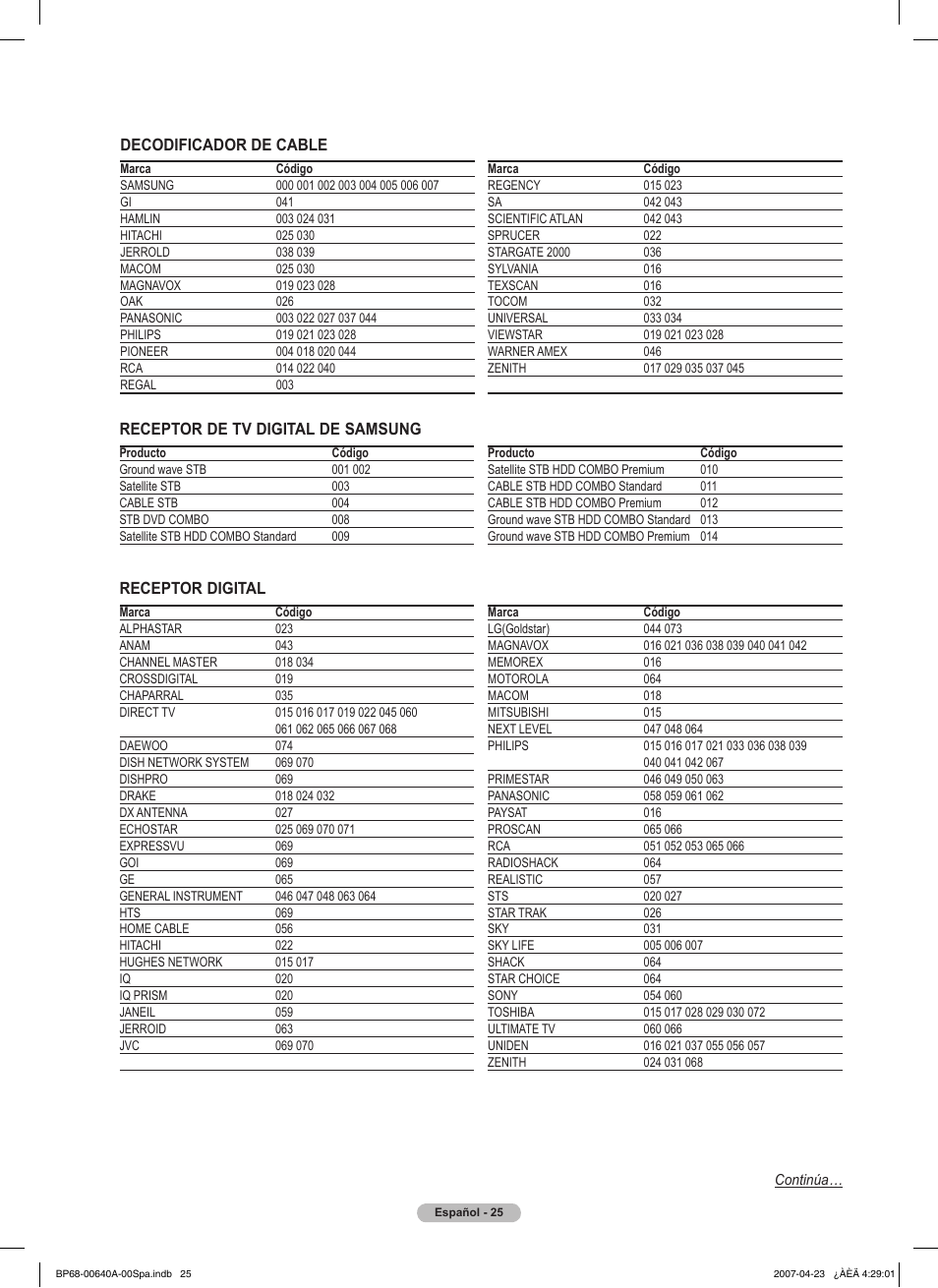 Samsung HLT7288WX-XAA User Manual | Page 210 / 276