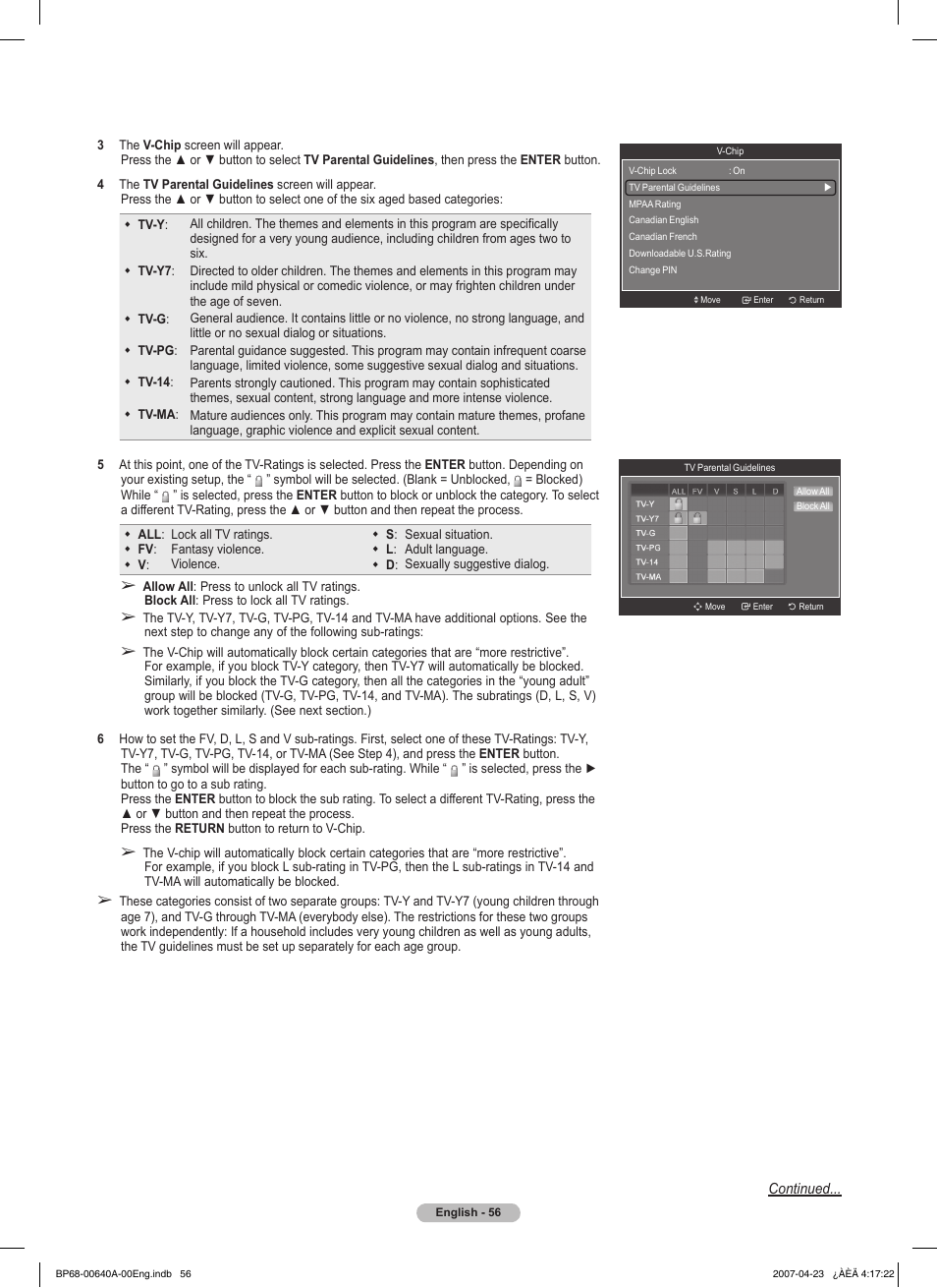 Samsung HLT7288WX-XAA User Manual | Page 56 / 276