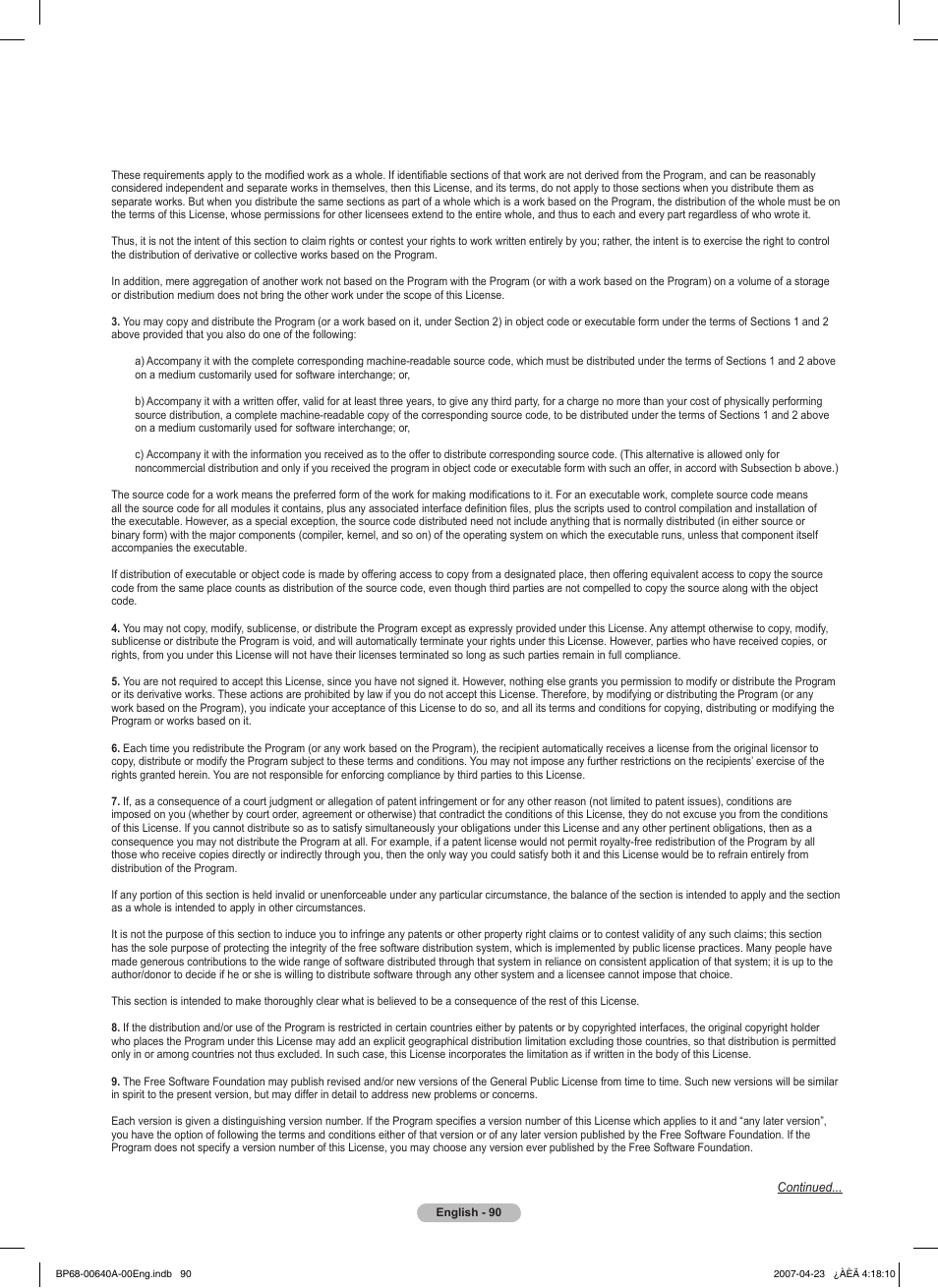 Samsung HLT7288WX-XAA User Manual | Page 90 / 276