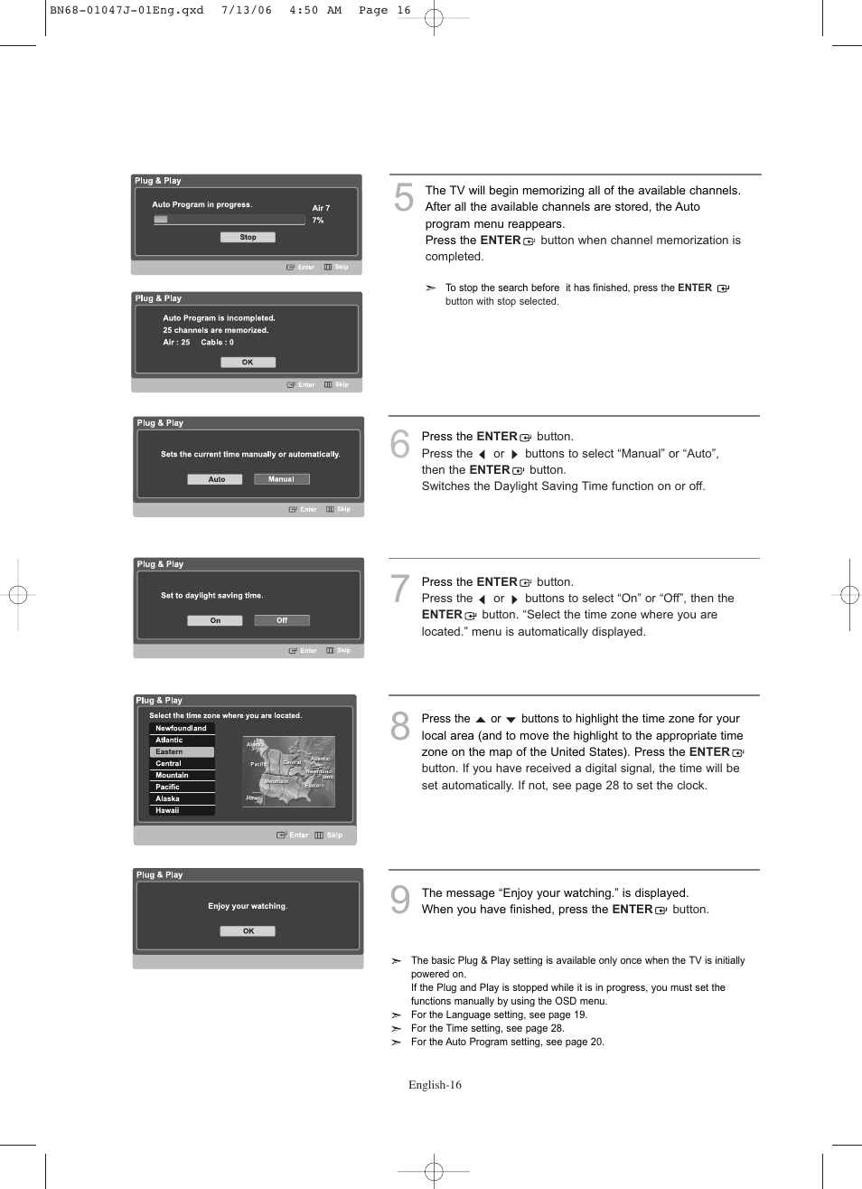 Samsung LNS4695DX-XAA User Manual | Page 18 / 275