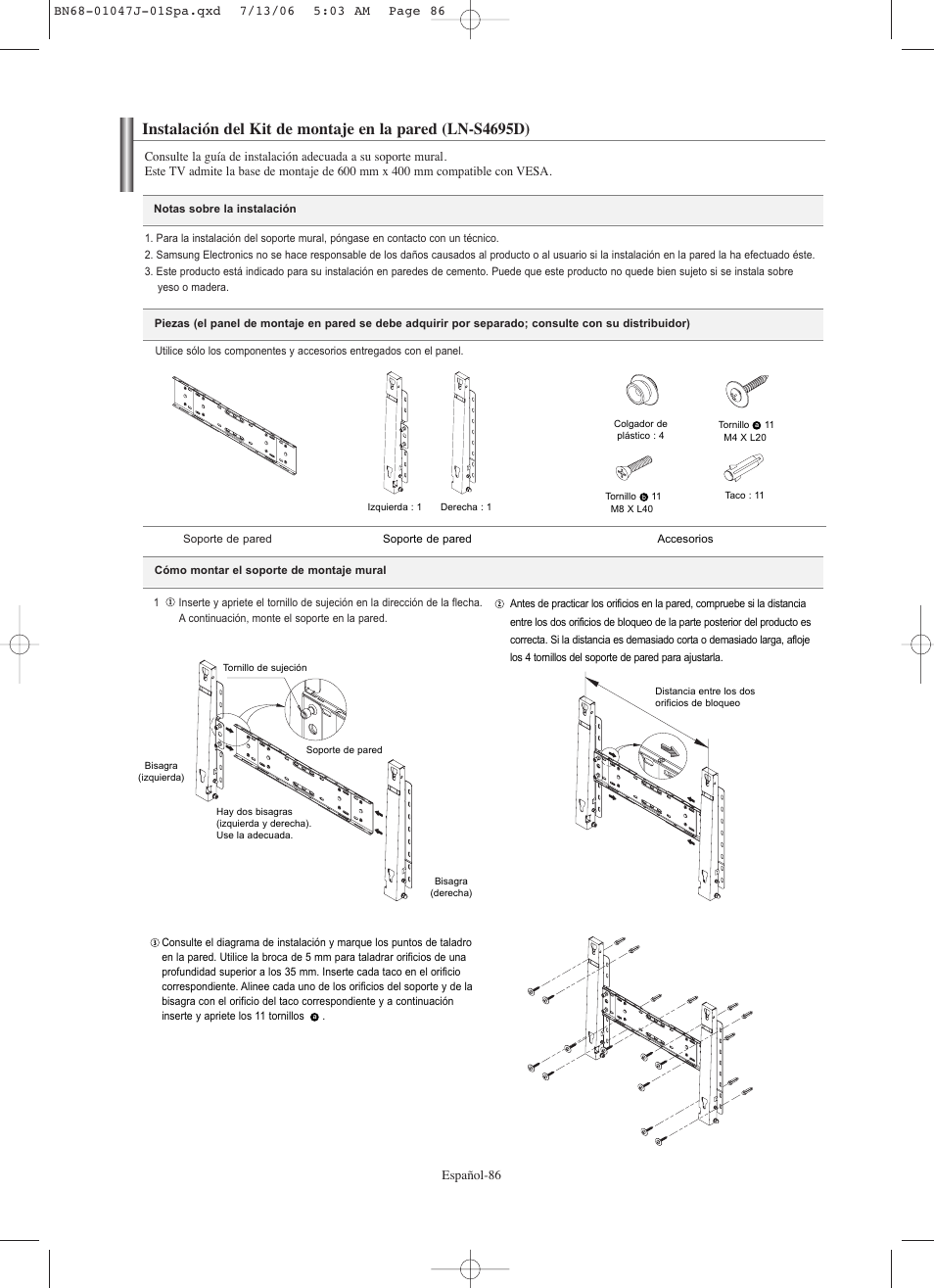 Samsung LNS4695DX-XAA User Manual | Page 270 / 275