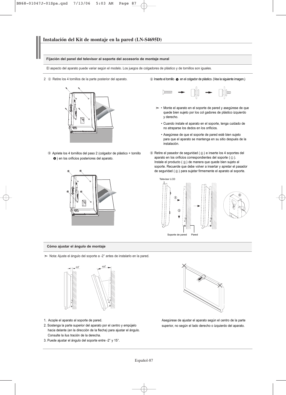 Samsung LNS4695DX-XAA User Manual | Page 271 / 275