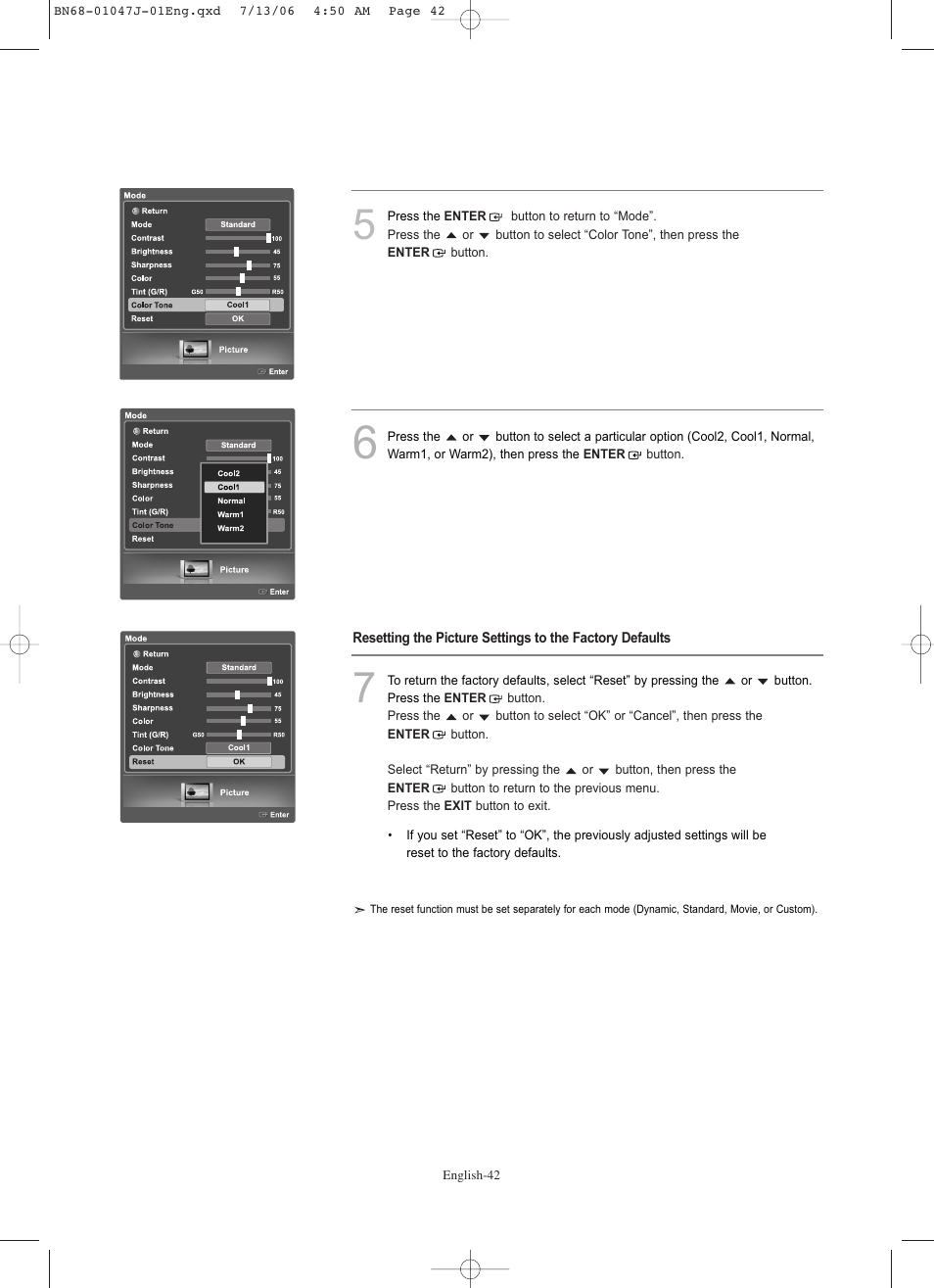 Samsung LNS4695DX-XAA User Manual | Page 44 / 275