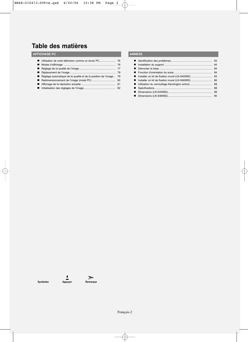 Samsung LNS4695DX-XAA User Manual | Page 95 / 275