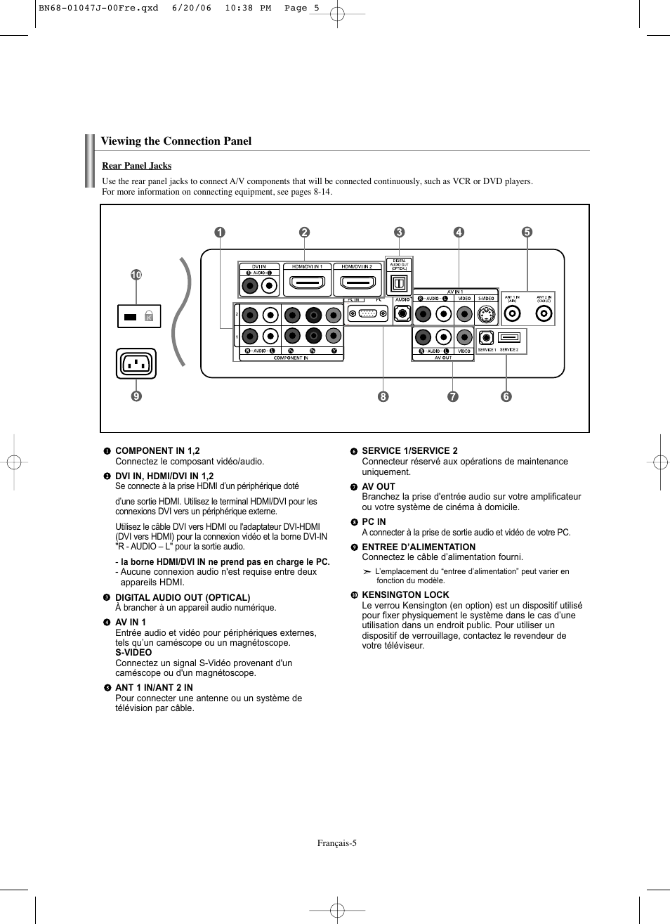 Samsung LNS4695DX-XAA User Manual | Page 98 / 275