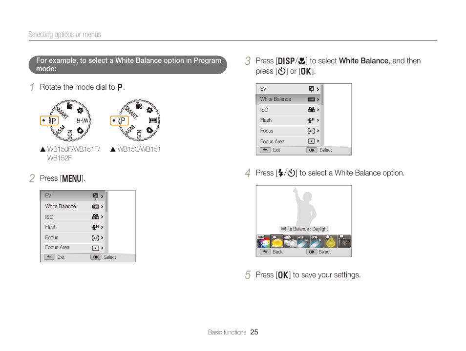Samsung EC-WB150FBPBUS User Manual | Page 26 / 160