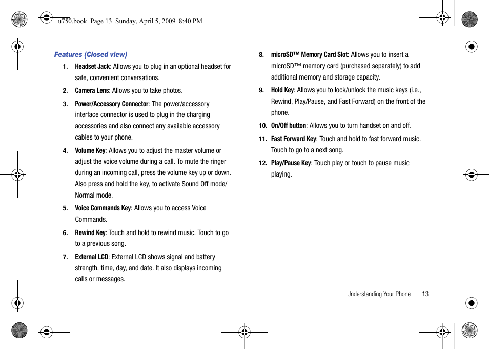 Samsung SCH-U750HAAVZW User Manual | Page 17 / 178