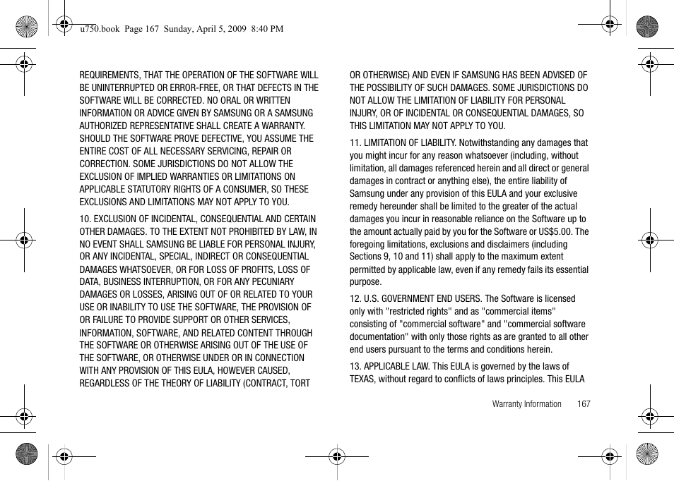 Samsung SCH-U750HAAVZW User Manual | Page 171 / 178