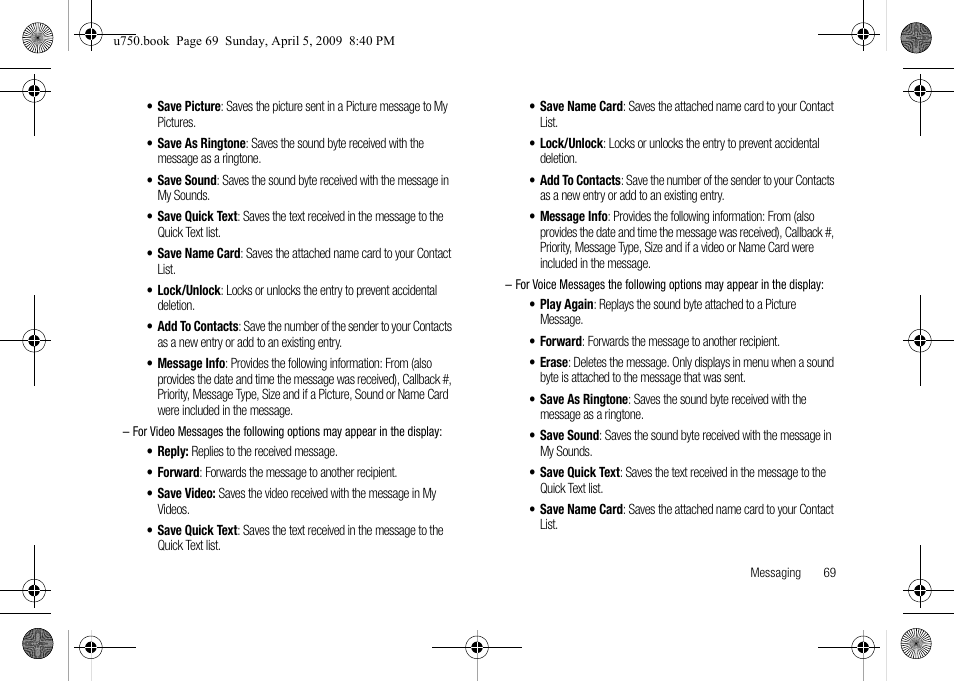 Samsung SCH-U750HAAVZW User Manual | Page 73 / 178