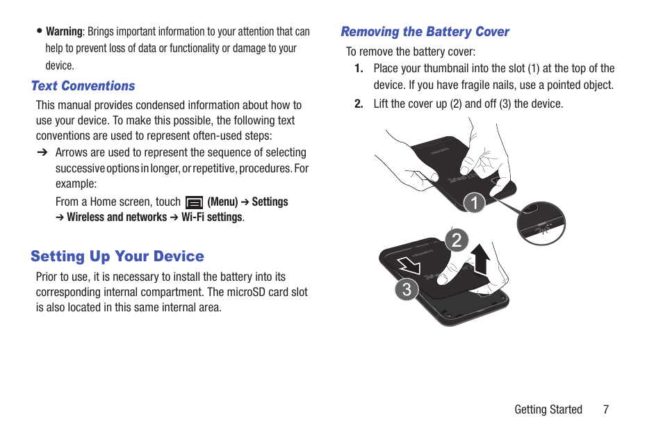 Setting up your device | Samsung YP-GS1CB-XAA User Manual | Page 11 / 211