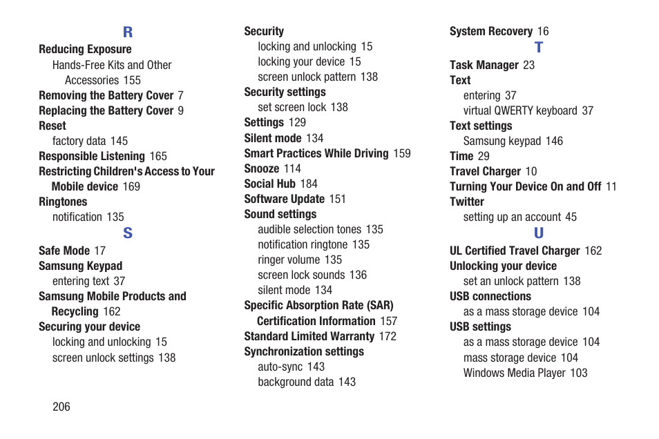 Samsung YP-GS1CB-XAA User Manual | Page 210 / 211