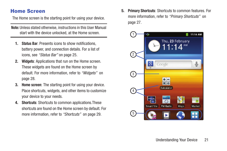 Home screen | Samsung YP-GS1CB-XAA User Manual | Page 25 / 211