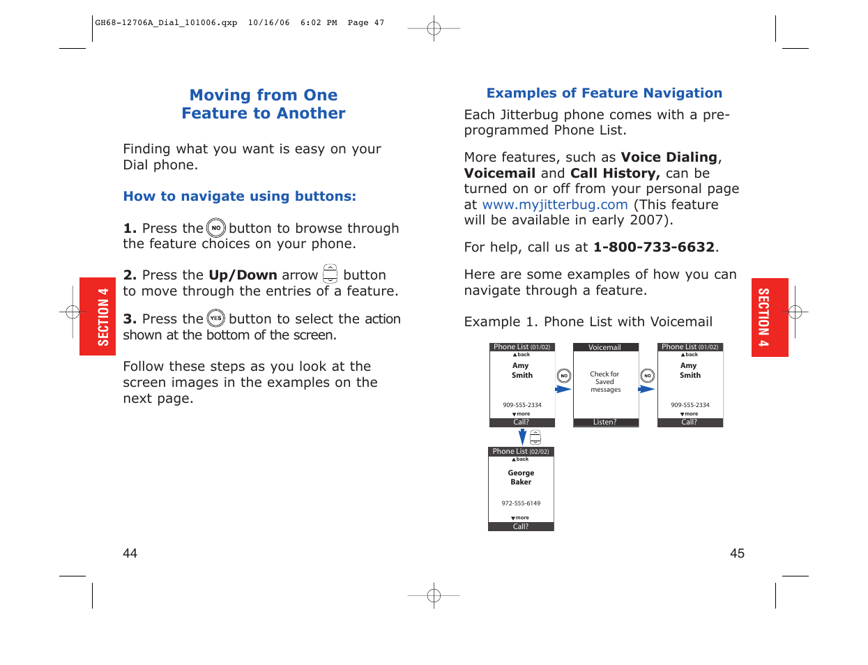 Moving from one feature to another | Samsung SPH-A120CABDYN User Manual | Page 24 / 69