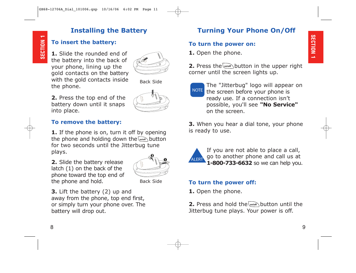 Samsung SPH-A120CABDYN User Manual | Page 6 / 69