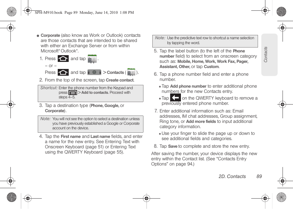 Samsung SPH-M910ZIASPR User Manual | Page 103 / 233