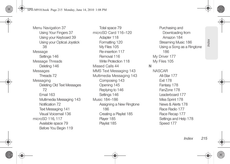 Samsung SPH-M910ZIASPR User Manual | Page 229 / 233