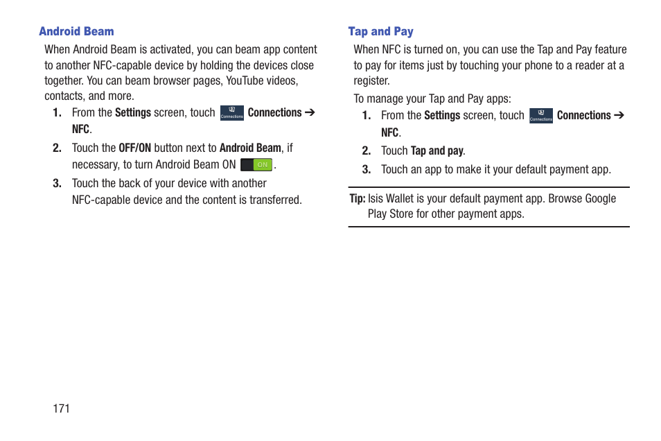 Samsung SGH-I527ZKBATT User Manual | Page 178 / 228