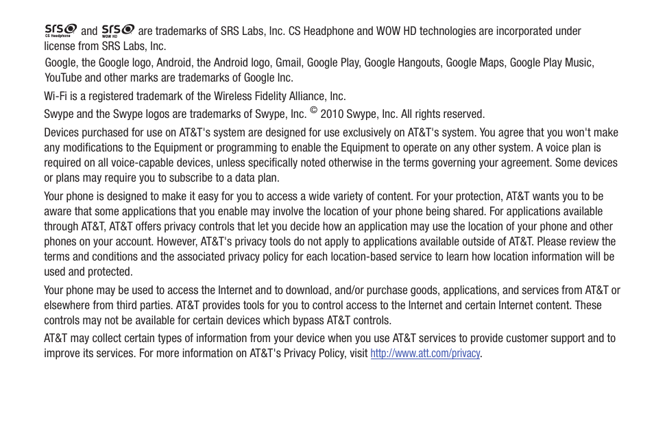 Samsung SGH-I527ZKBATT User Manual | Page 6 / 228