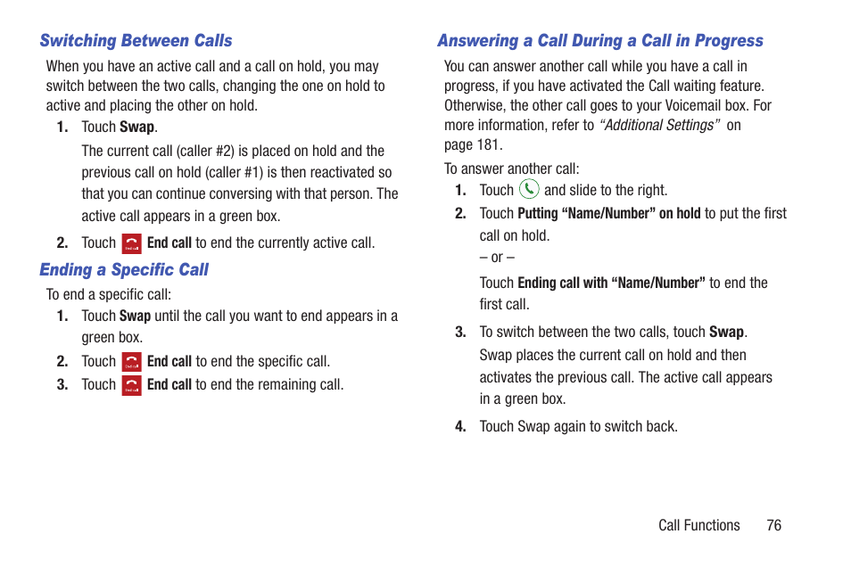 Samsung SGH-I527ZKBATT User Manual | Page 83 / 228