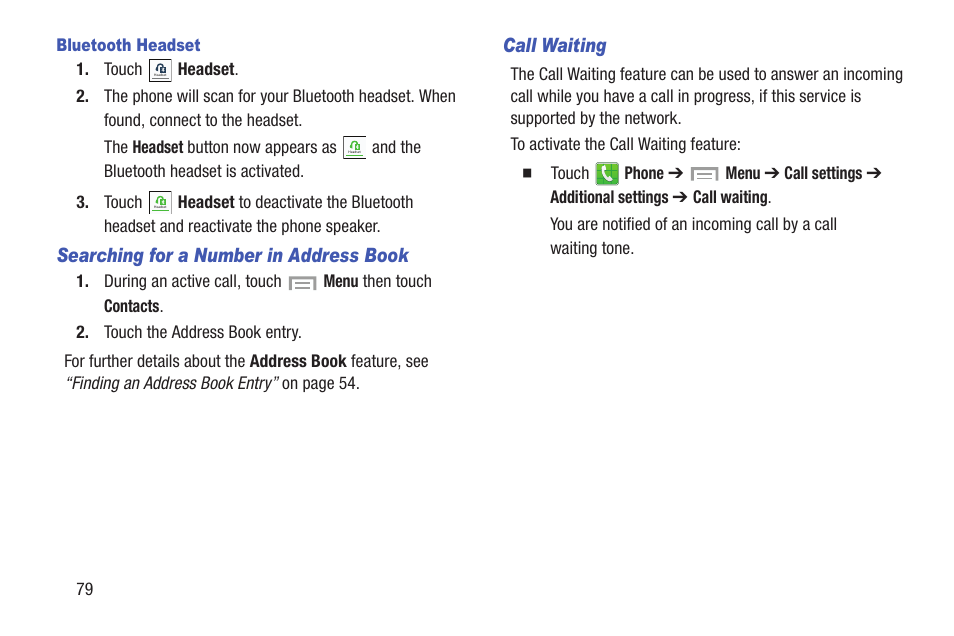 Samsung SGH-I527ZKBATT User Manual | Page 86 / 228