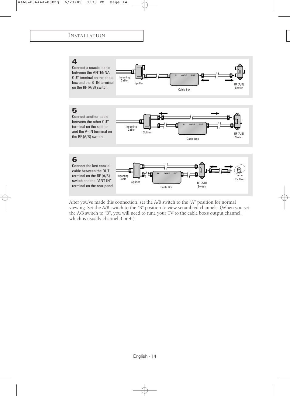 Samsung TXR2765X-XAA User Manual | Page 14 / 68