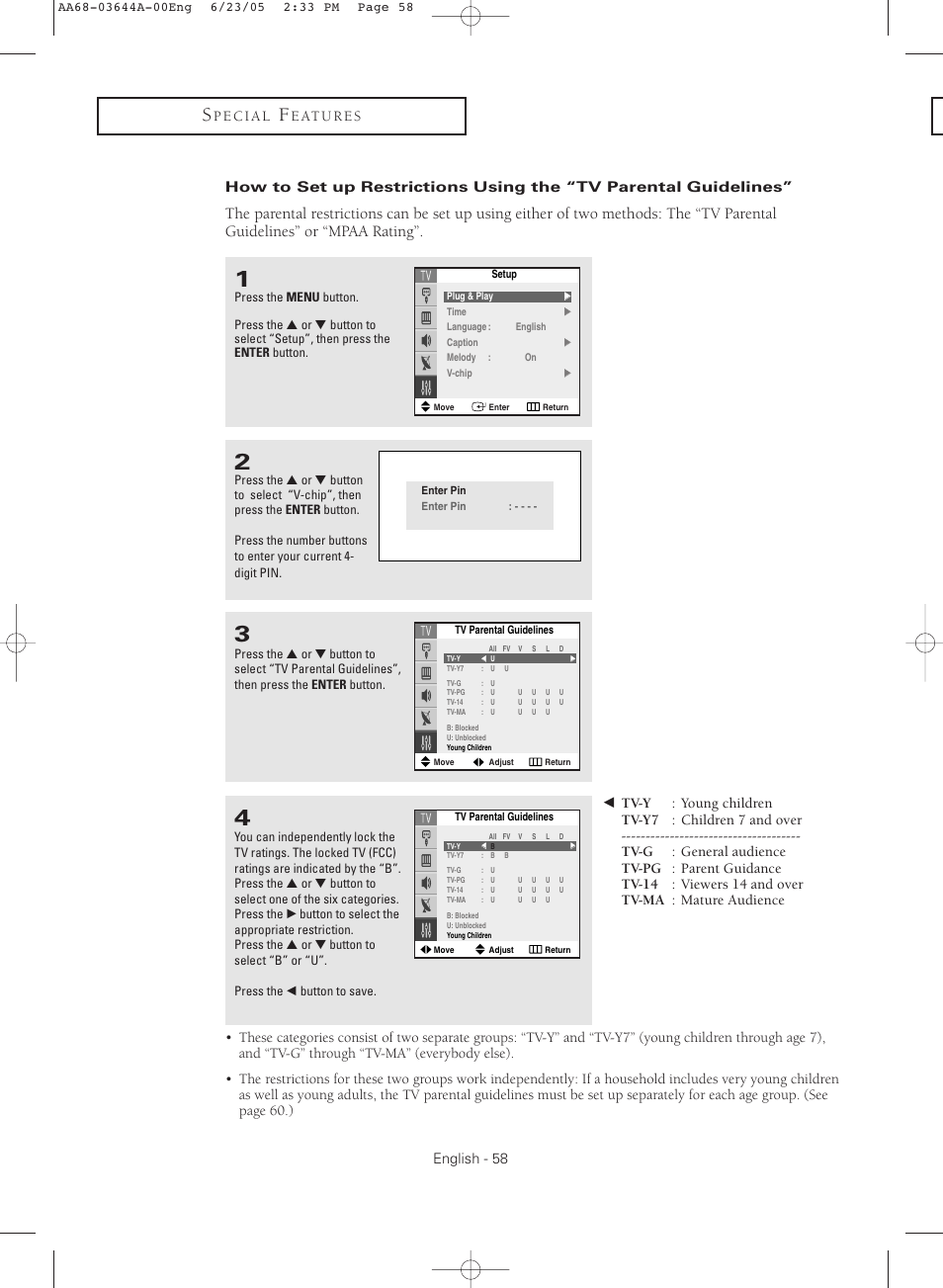 Samsung TXR2765X-XAA User Manual | Page 58 / 68