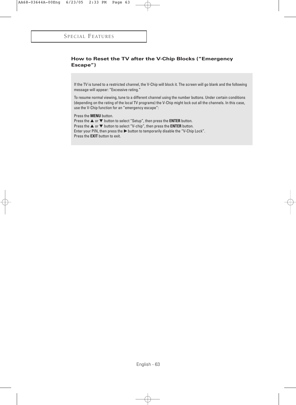 Samsung TXR2765X-XAA User Manual | Page 63 / 68