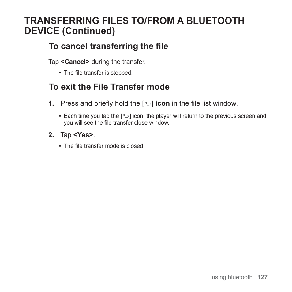 Samsung YP-P2JCB-XAA User Manual | Page 127 / 146