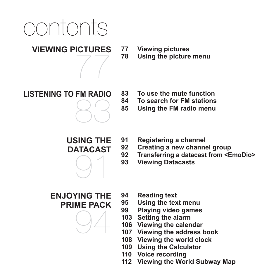 Samsung YP-P2JCB-XAA User Manual | Page 9 / 146