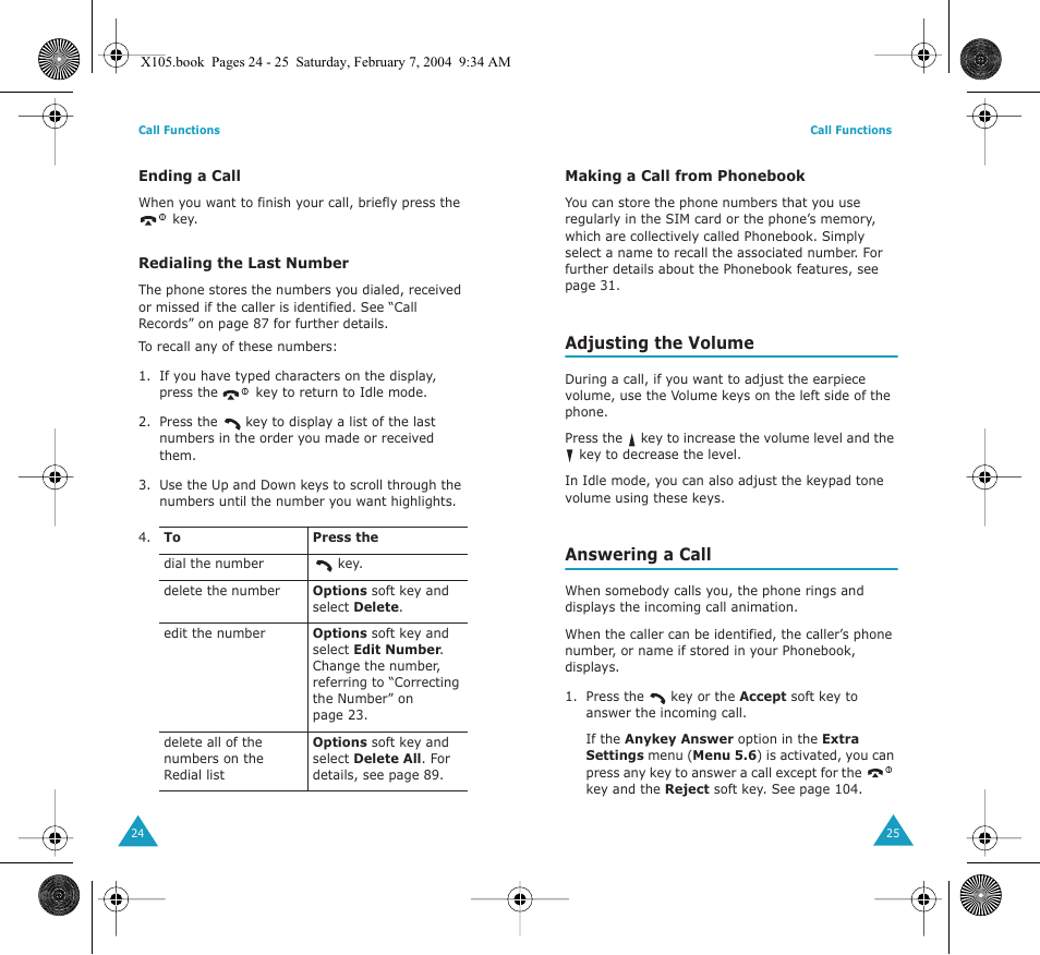 Samsung SGH-X105NBATMB User Manual | Page 14 / 82