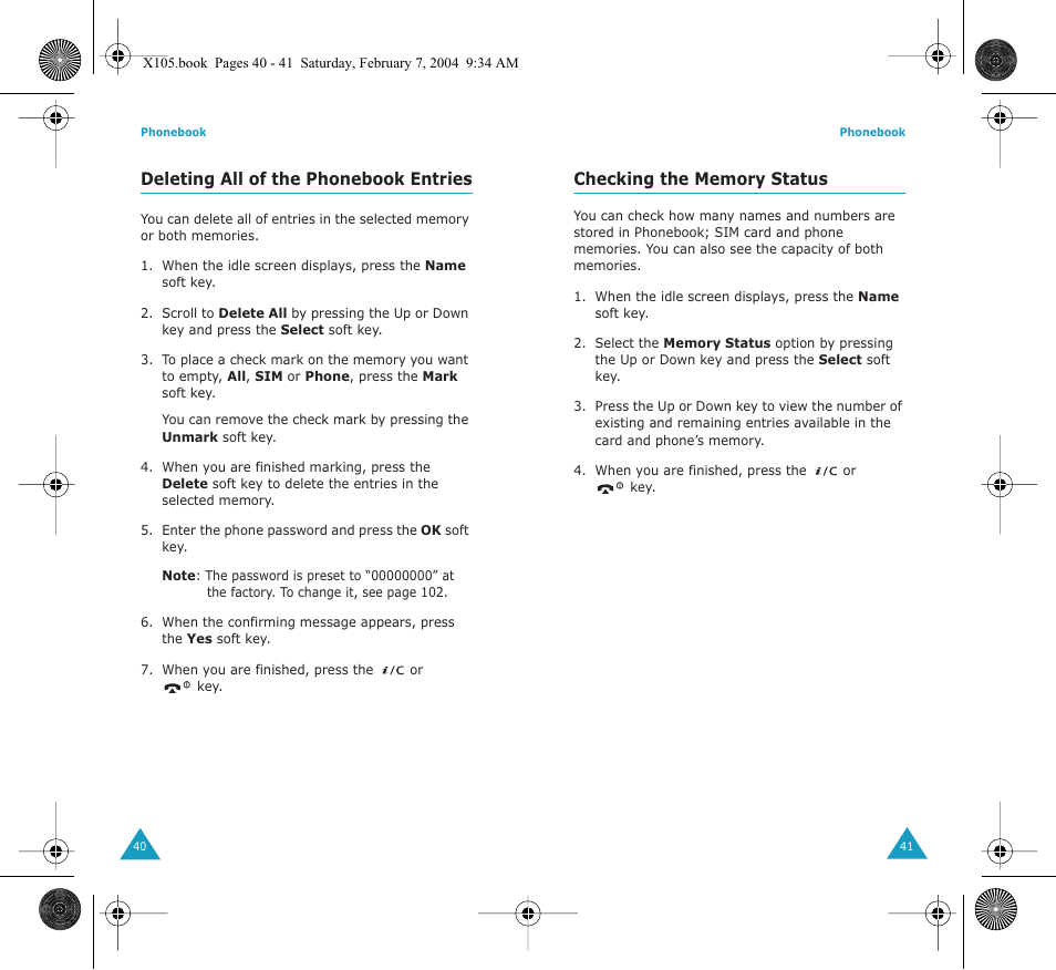 Samsung SGH-X105NBATMB User Manual | Page 22 / 82