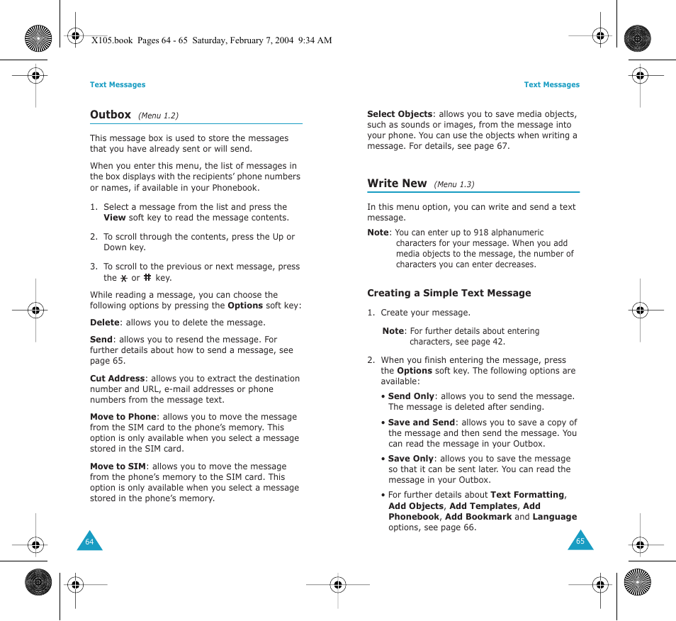 Samsung SGH-X105NBATMB User Manual | Page 35 / 82