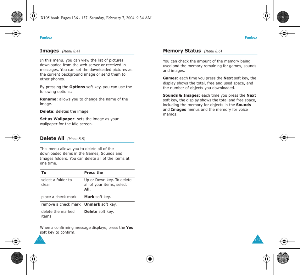 Samsung SGH-X105NBATMB User Manual | Page 71 / 82