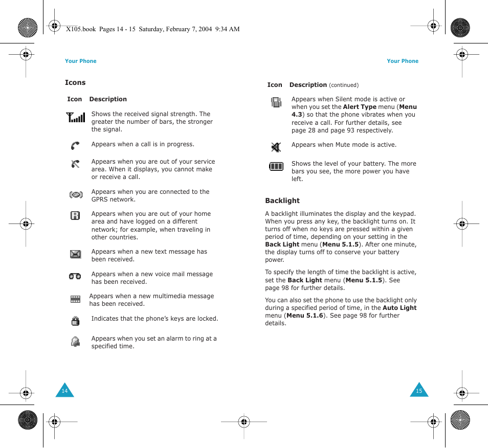 Samsung SGH-X105NBATMB User Manual | Page 9 / 82