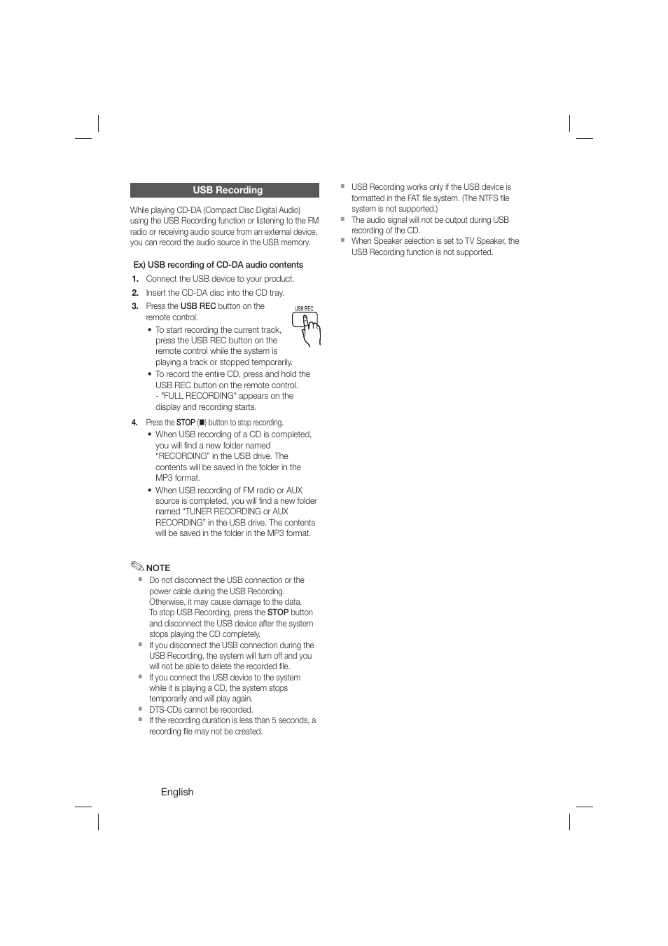 Samsung HT-E550-ZA User Manual | Page 36 / 45
