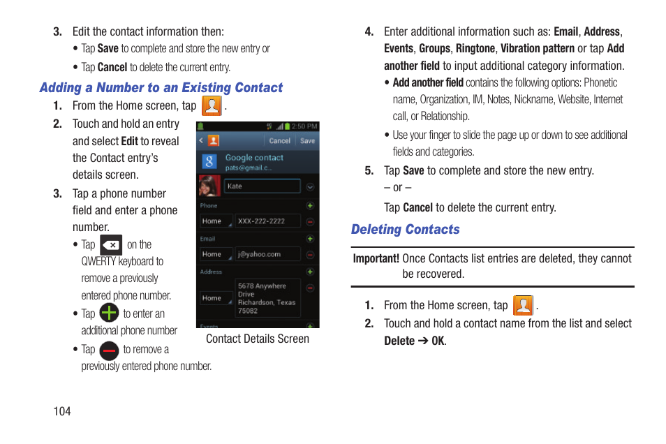 Samsung SGH-T699DABTMB User Manual | Page 110 / 344