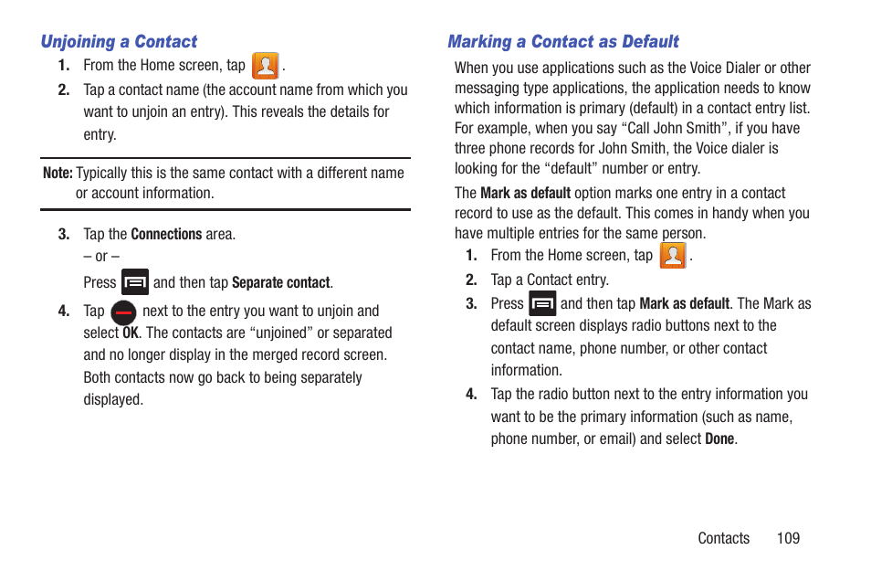 Samsung SGH-T699DABTMB User Manual | Page 115 / 344