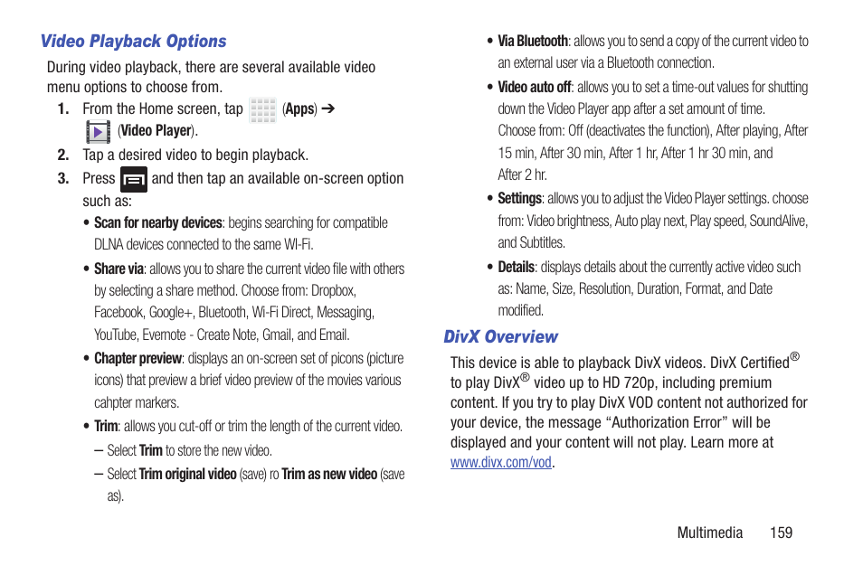 Samsung SGH-T699DABTMB User Manual | Page 165 / 344