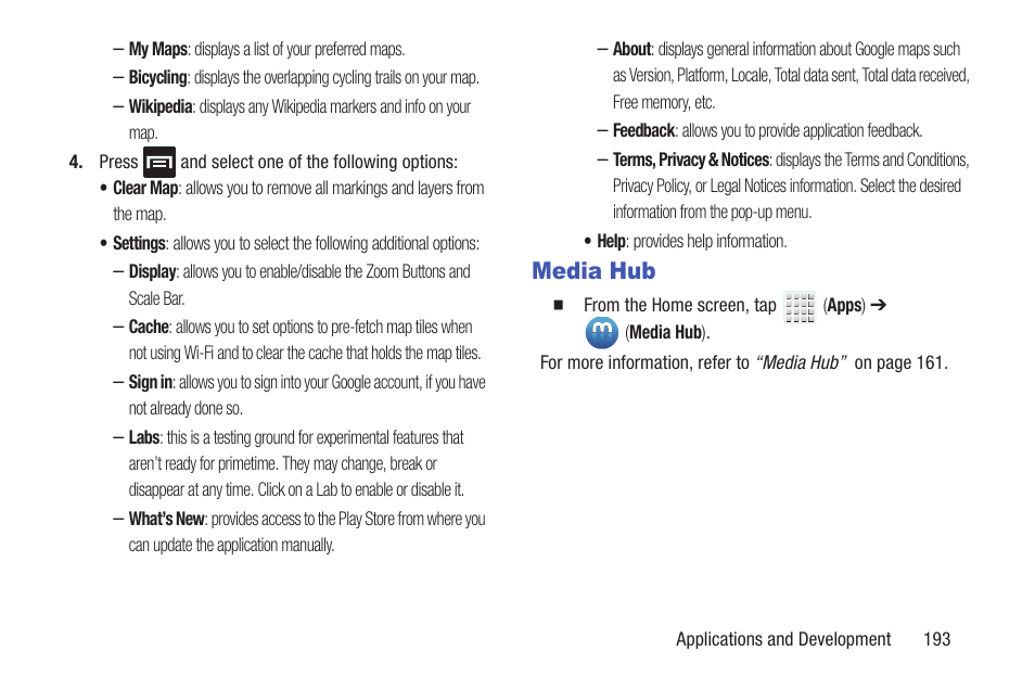 Media hub | Samsung SGH-T699DABTMB User Manual | Page 199 / 344