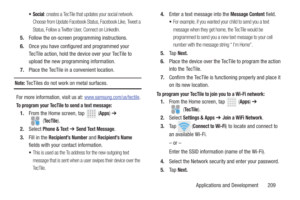 Samsung SGH-T699DABTMB User Manual | Page 215 / 344