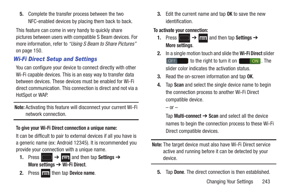 Samsung SGH-T699DABTMB User Manual | Page 249 / 344