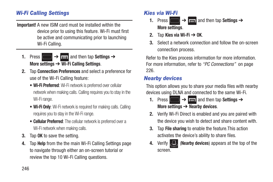 Samsung SGH-T699DABTMB User Manual | Page 252 / 344