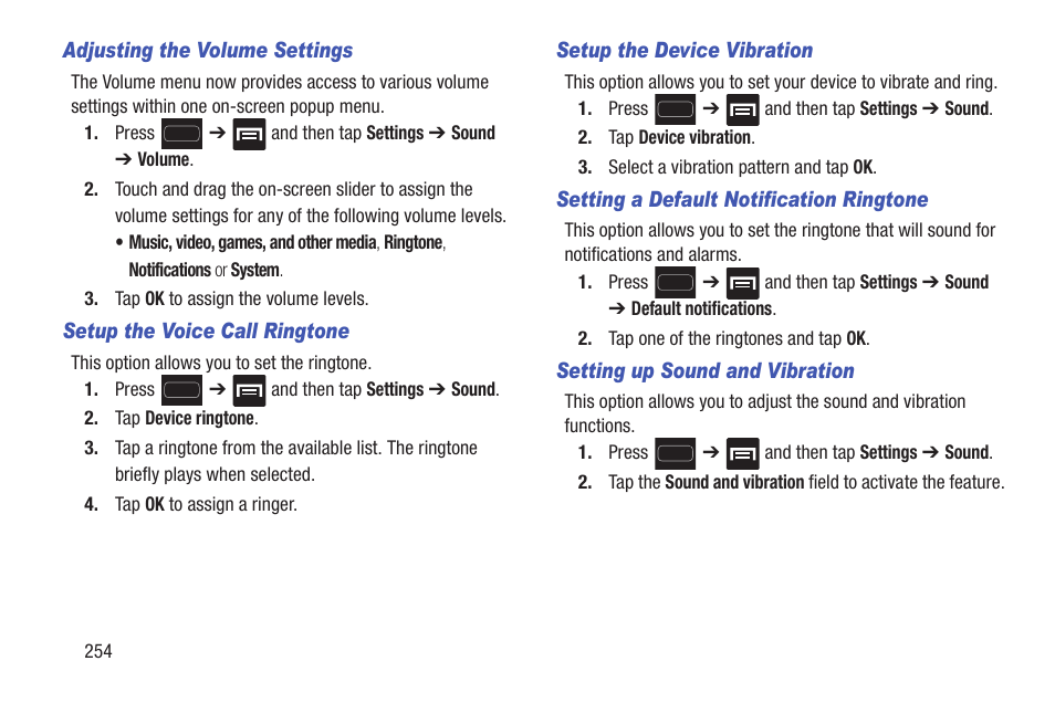 Samsung SGH-T699DABTMB User Manual | Page 260 / 344