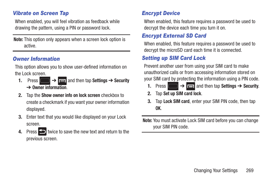 Samsung SGH-T699DABTMB User Manual | Page 275 / 344