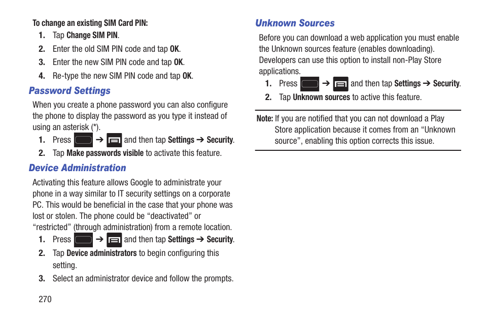 Samsung SGH-T699DABTMB User Manual | Page 276 / 344