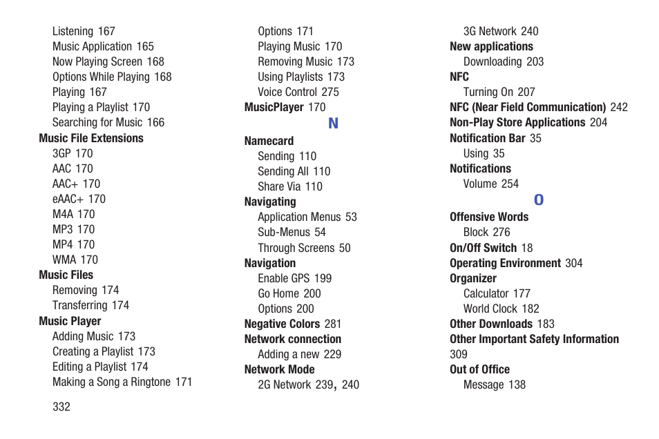 Samsung SGH-T699DABTMB User Manual | Page 338 / 344